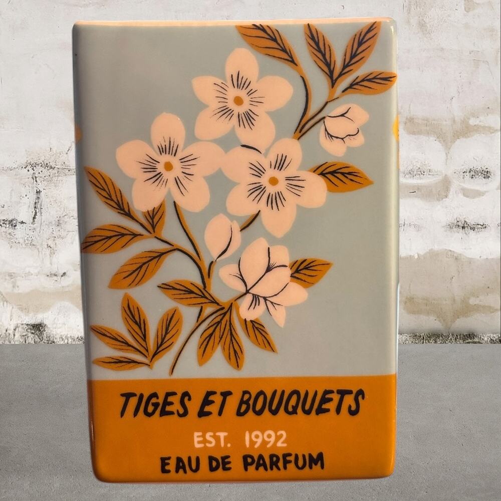 Anthropologie Matchbox Fresh Cotton Blossom & Neroli Ceramic Candle NIB - Picture 4 of 5